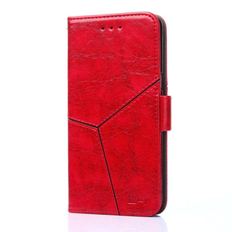 For Infinix Note 12 Pro 4G / Note 12 2023 Geometric Stitching Flip Leather Phone Case(Red)