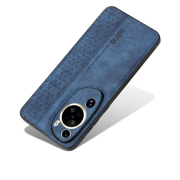 For Huawei P60 Art AZNS 3D Embossed Skin Feel Phone Case(Sapphire Blue)