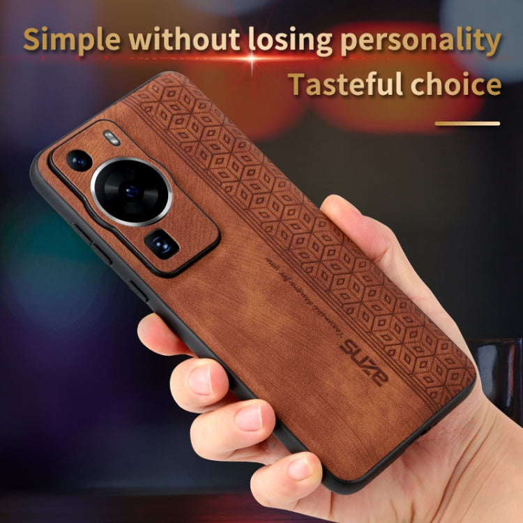 For Huawei P60 / P60 Pro AZNS 3D Embossed Skin Feel Phone Case(Purple)