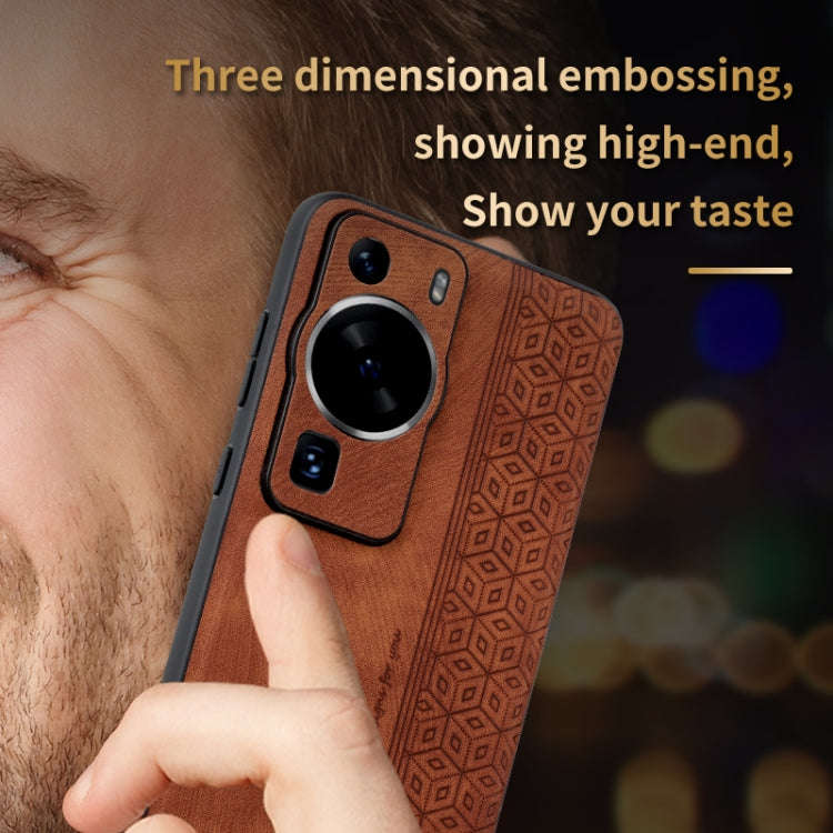 For Huawei P60 / P60 Pro AZNS 3D Embossed Skin Feel Phone Case(Purple)