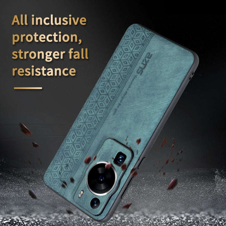 For Huawei P60 / P60 Pro AZNS 3D Embossed Skin Feel Phone Case(Purple)