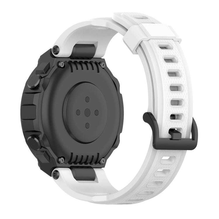 For Huami Amazfit T-Rex A1918 Tyrannosaurus Silicone Watch Band(White)
