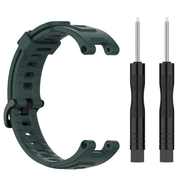 For Huami Amazfit T-Rex A1918 Tyrannosaurus Silicone Watch Band(Olive Green)