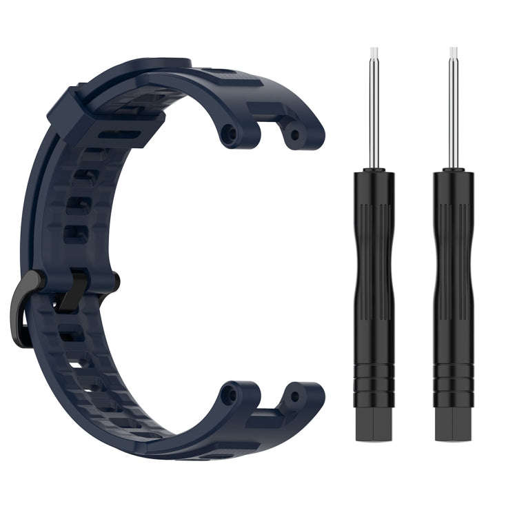 For Huami Amazfit T-Rex A1918 Tyrannosaurus Silicone Watch Band(Navy Blue)