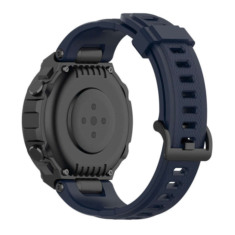 For Huami Amazfit T-Rex A1918 Tyrannosaurus Silicone Watch Band(Navy Blue)