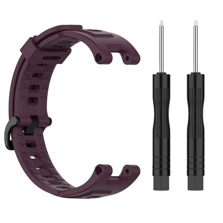 For Huami Amazfit T-Rex A1918 Tyrannosaurus Silicone Watch Band(Purple)