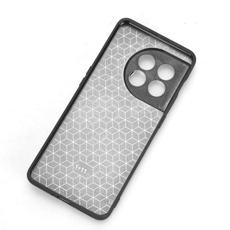 For OnePlus 11 Wristband Leather Back Phone Case(Brown)