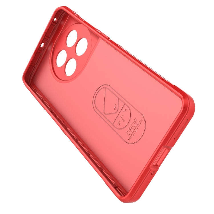 For OnePlus 11 5G Magic Shield TPU + Flannel Phone Case(Red)