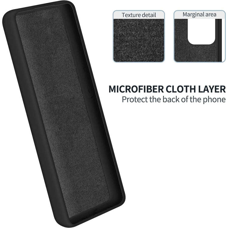 For OnePlus Nord CE 3 Lite Pure Color Liquid Silicone Shockproof Phone Case(Black)