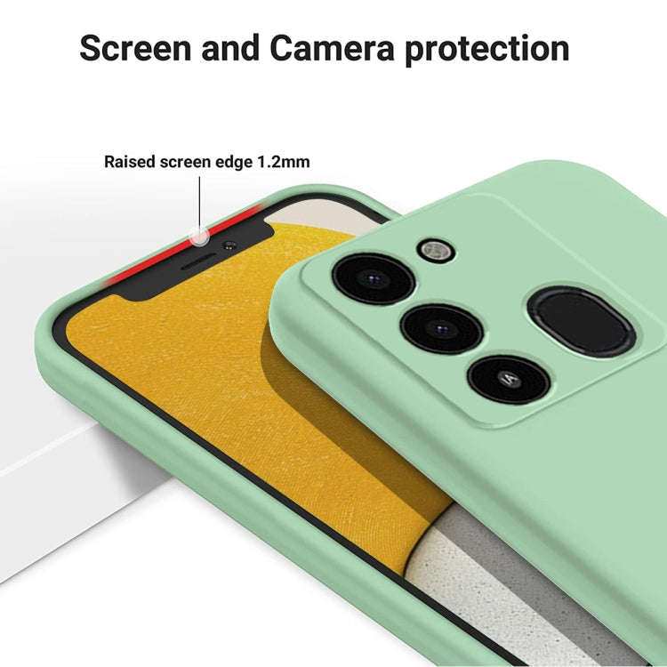 For Tecno Spark Go 2022 / Spark 8C / Spark 9 Pure Color Liquid Silicone Shockproof Phone Case(Green)