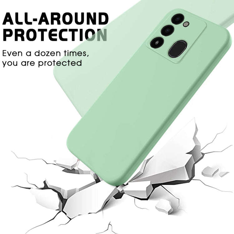 For Tecno Spark Go 2022 / Spark 8C / Spark 9 Pure Color Liquid Silicone Shockproof Phone Case(Green)