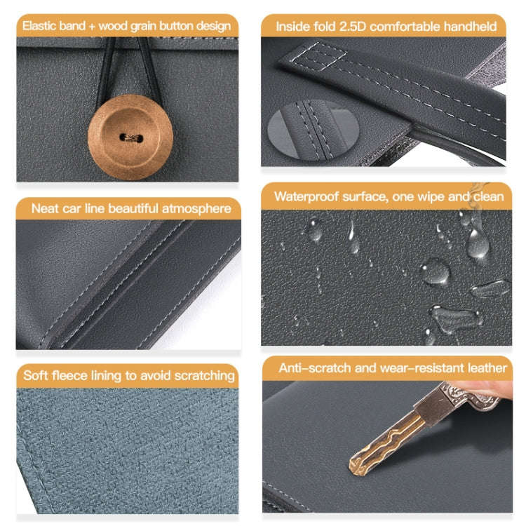 15-16 inch Universal Elastic Thread Button Portable Laptop Inner Bag(Black)