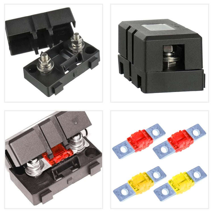 6 in 1 ANS Car Fuse Holder Fuse Box, Current:60A & 80A & 100A