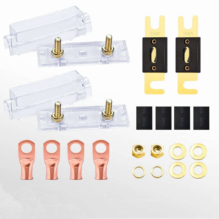 2 in 1 ANL Car Fuse Holder Electrical Protection Insulating Cover, Current:500A