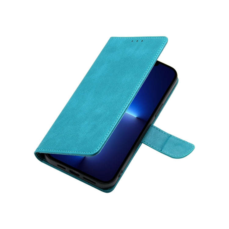 For Kyocera Digno SX3-KYG02 Calf Texture Buckle Flip Leather Phone Case(Light Blue)