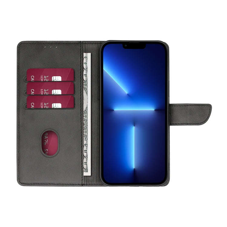 For Nokia C32 Calf Texture Buckle Flip Leather Phone Case(Black)
