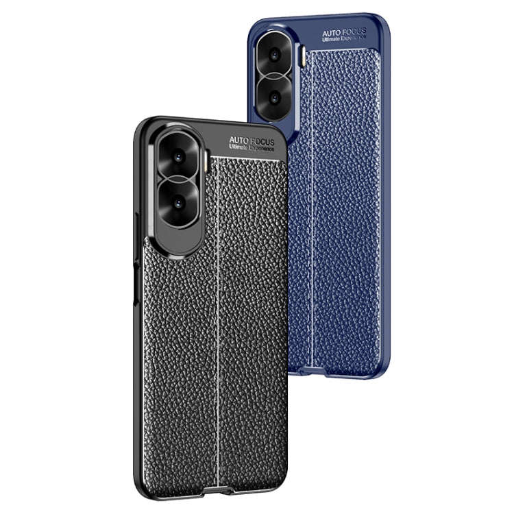 For Honor X50i 5G Litchi Texture Shockproof TPU Phone Case(Black)