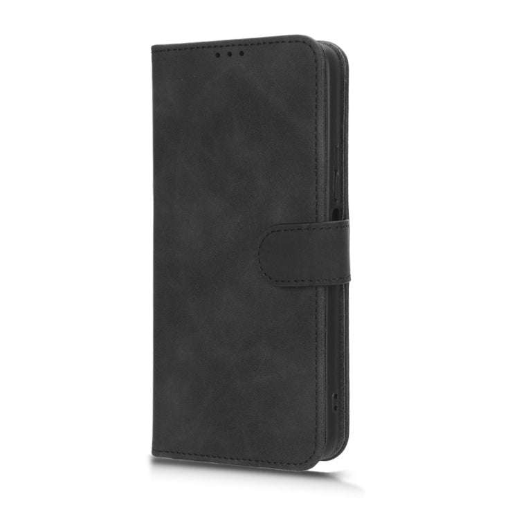 For TCL 40 XL Skin Feel Magnetic Flip Leather Phone Case(Black)