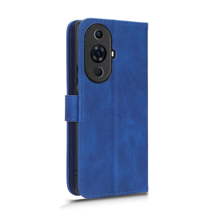 For Huawei nova 11 Pro Skin Feel Magnetic Flip Leather Phone Case(Blue)