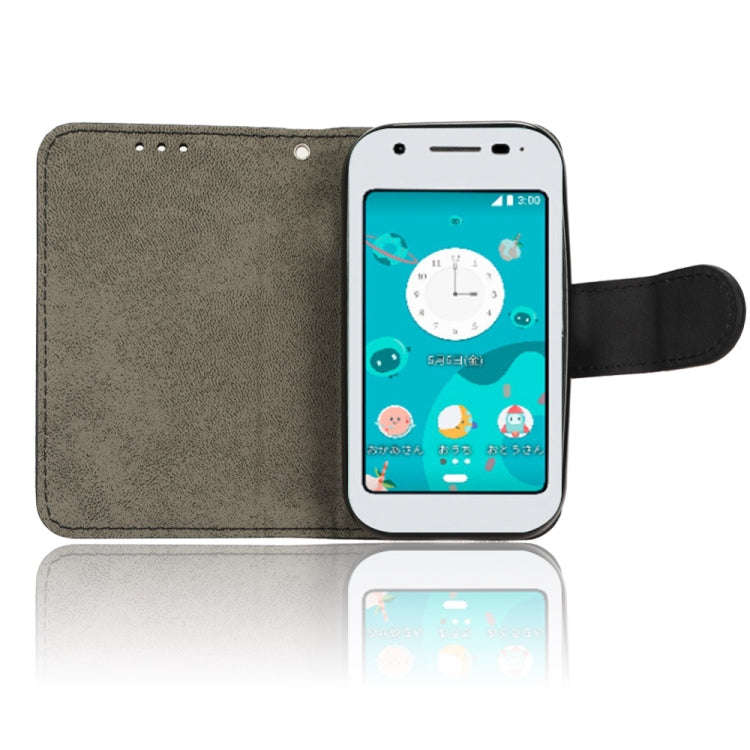For Sharp MAMORINO6 Skin Feel Magnetic Flip Leather Phone Case(Black)