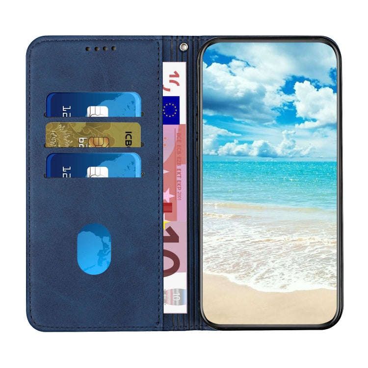For Google Pixel 8 Pro Diamond Pattern Skin Feel Magnetic Leather Phone Case(Blue)