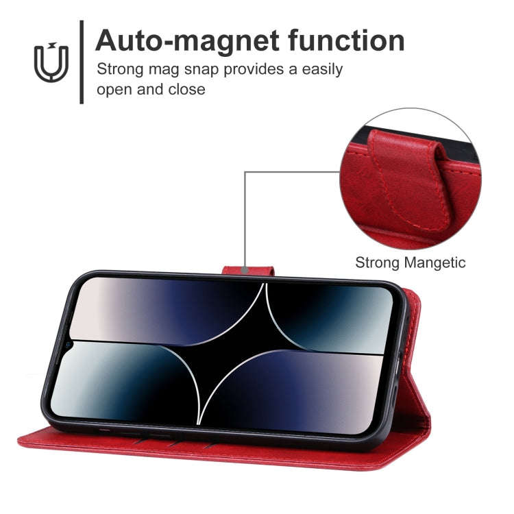 For Ulefone Note 16 Pro Leather Phone Case(Red)