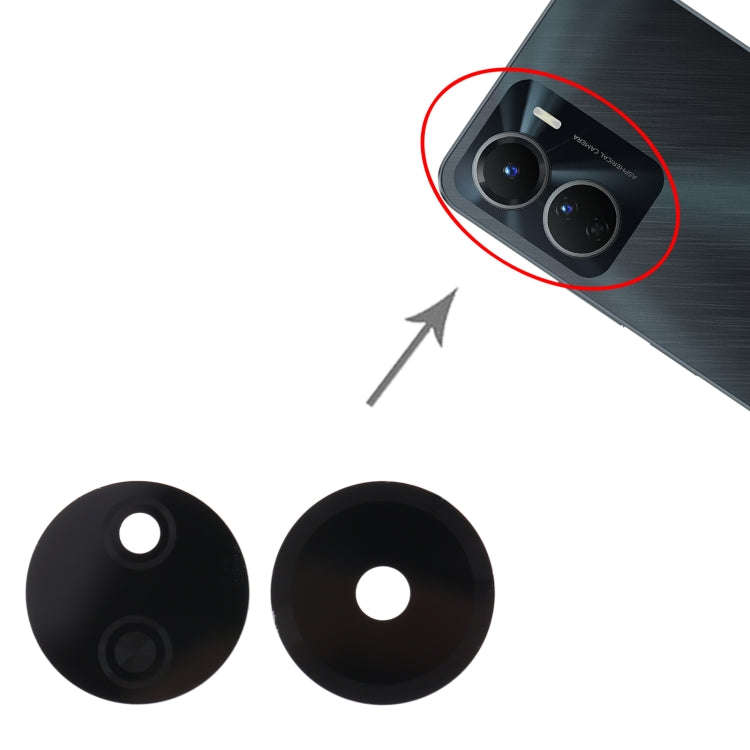 For vivo Y16 10pcs Back Camera Lens