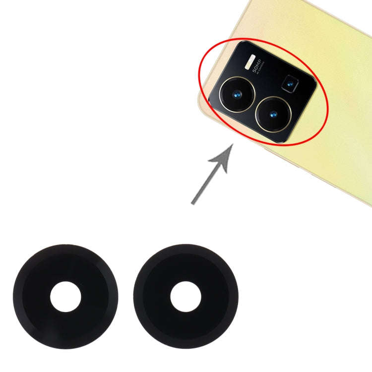 For vivo Y35 10pcs Back Camera Lens