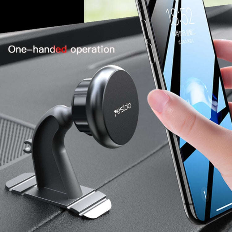 Yesido C91 Car Center Console Paste Magsafe Magnetic Phone Tablet Holder(Black)