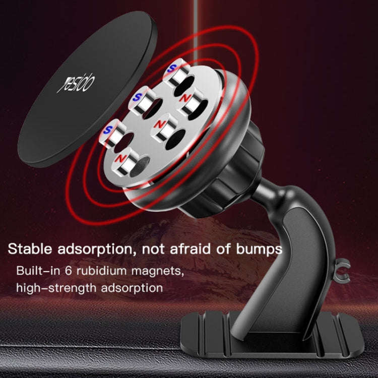 Yesido C91 Car Center Console Paste Magsafe Magnetic Phone Tablet Holder(Black)