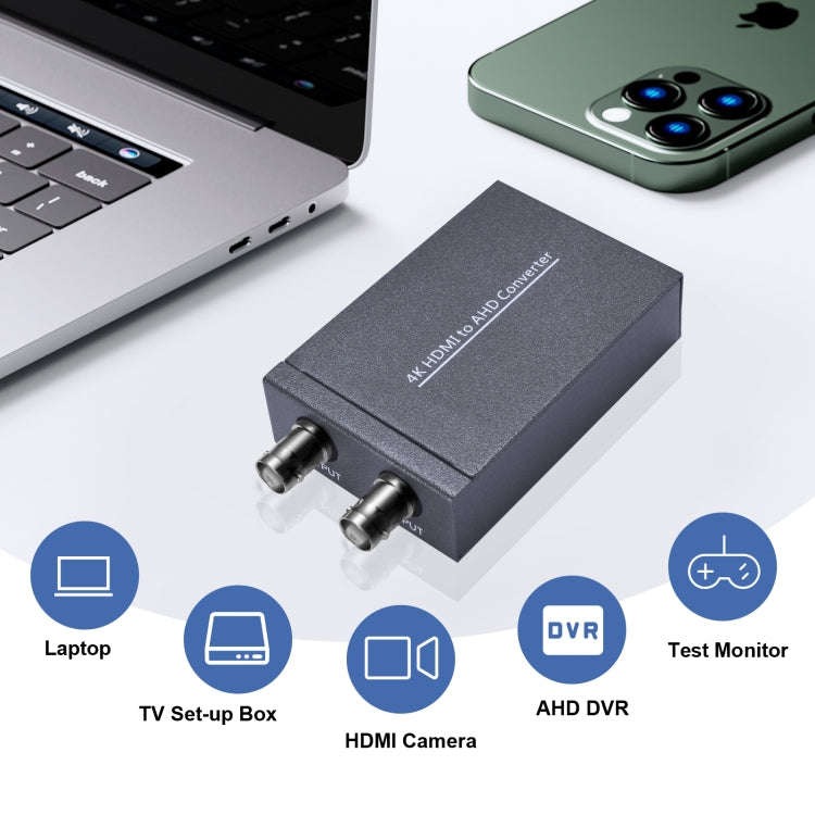 NK-C9 HDMI to AHD 1080P HD Video Converter(Grey)