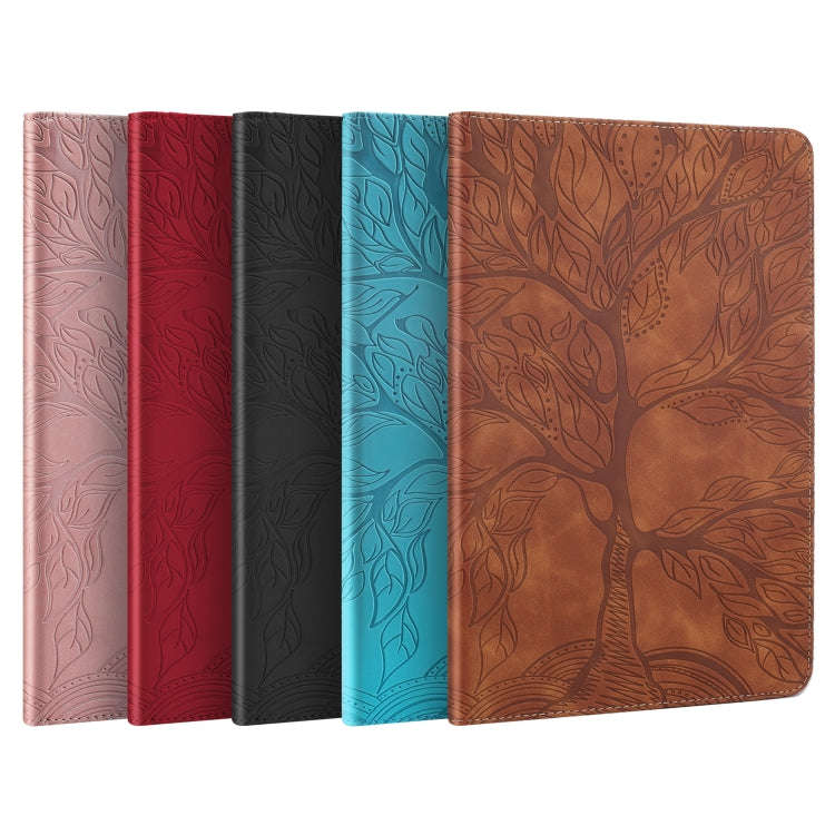 For Amazon Kindle 6 2022 Life Tree Series Horizontal Flip Leather Tablet Case(Red)