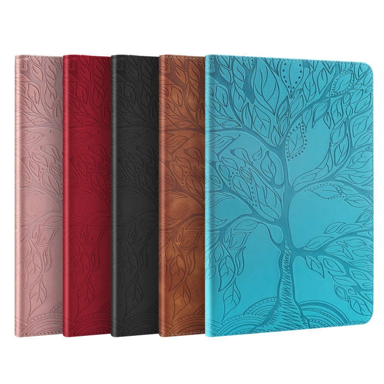 For Amazon Kindle 6 2022 Life Tree Series Horizontal Flip Leather Tablet Case(Blue)
