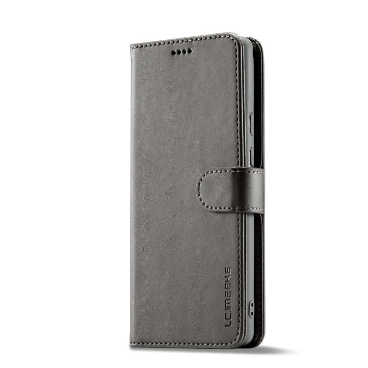 For Google Pixel 8 Pro LC.IMEEKE Calf Texture Horizontal Flip Leather Case(Grey)