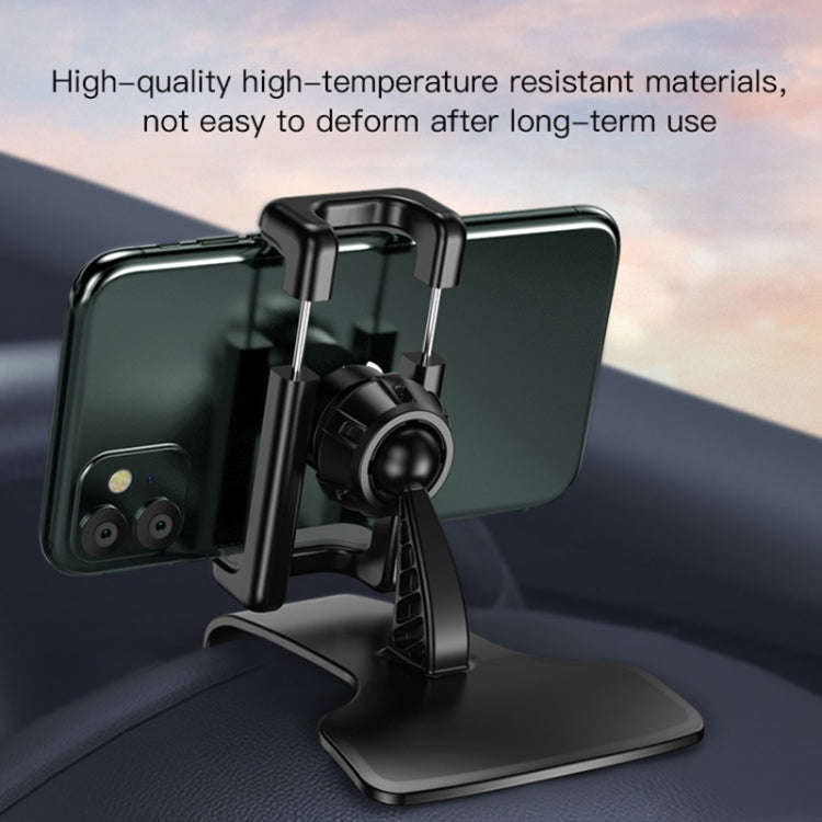 Yesido C103 Car Dashboard Snap-On Mobile Phone Navigation Holder(Black)