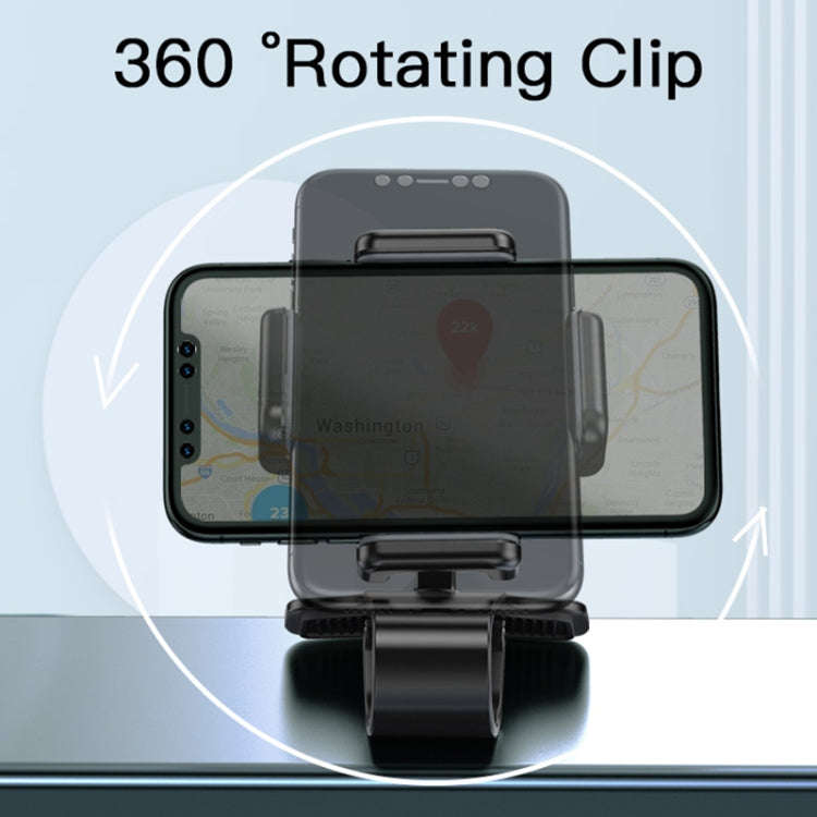 Yesido C103 Car Dashboard Snap-On Mobile Phone Navigation Holder(Black)