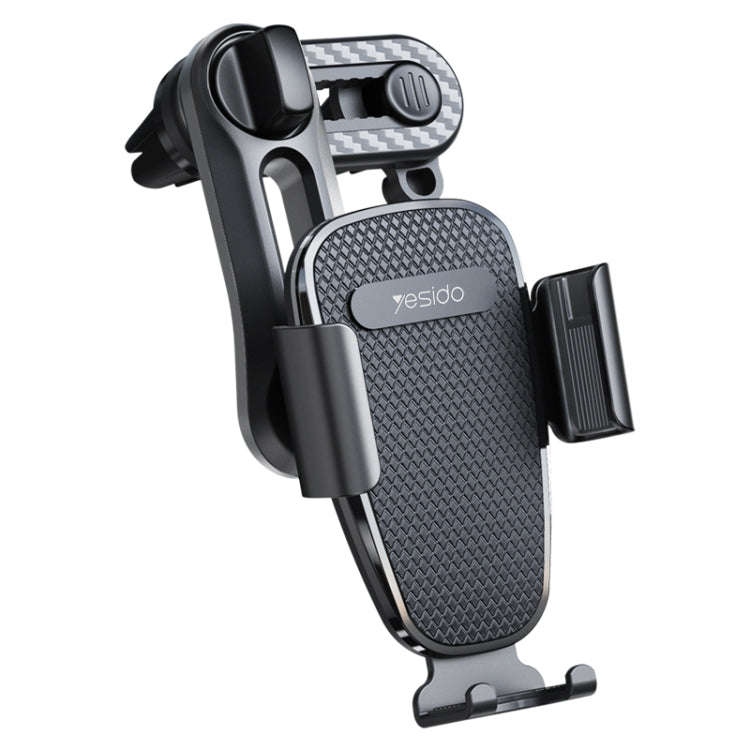 Yesido C105 Car Air Outlet Dual Clip Mobile Phone Navigation Holder(Black)