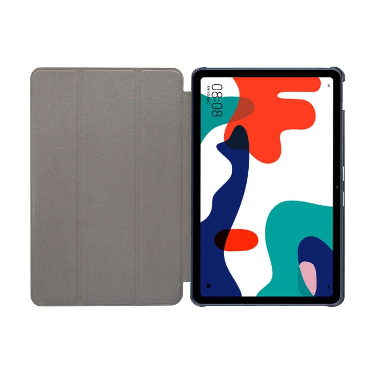 For Huawei MatePad 10.4 inch (2020) Marble Texture Pattern Horizontal Flip Leather Case, with Thr...