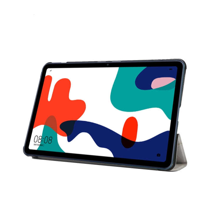 For Huawei MatePad 10.4 inch (2020) Marble Texture Pattern Horizontal Flip Leather Case, with Thr...