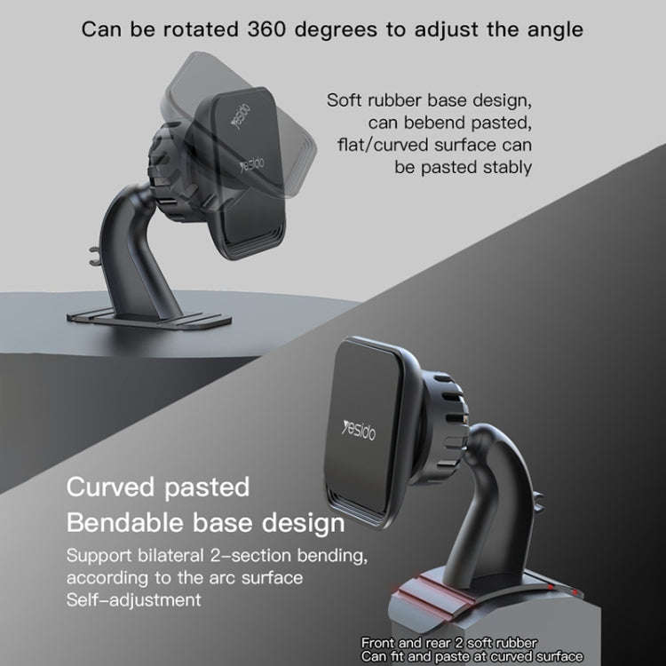Yesido C110 Car Center Console Paste Magsafe Magnetic Phone Bracket(Black)