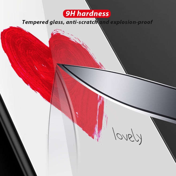 For Infinix Hot 20i Colorful Painted Glass Phone Case(Love)