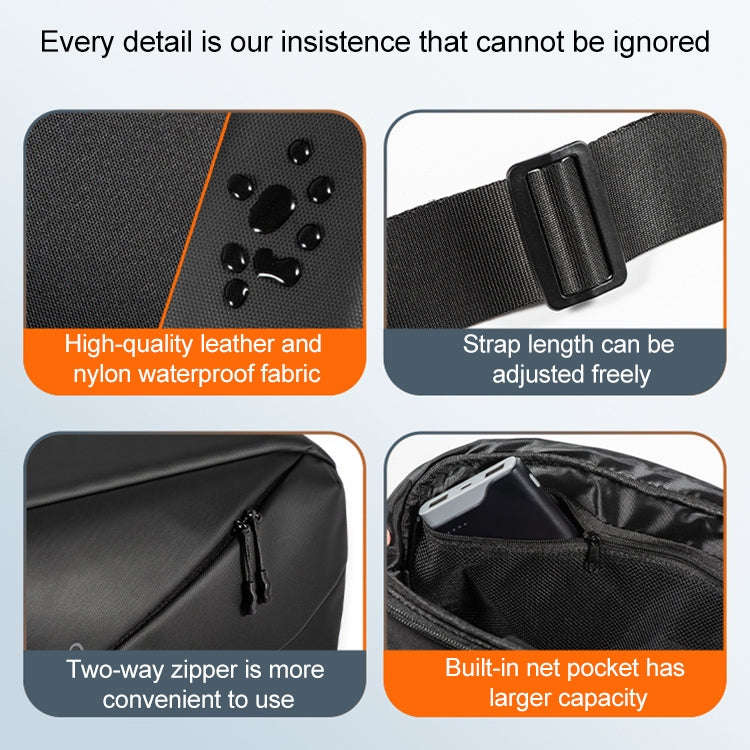 STARTRC Portable Shoulder Waterproof Drone Bag For DJI OM6 / Mini 3 / Mini 3 Pro / Mini 2(Black)