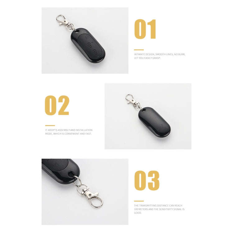315MHz Copy Code 2pcs For Yadea Four-button Anti-theft Alarm Wireless Key Remote Control