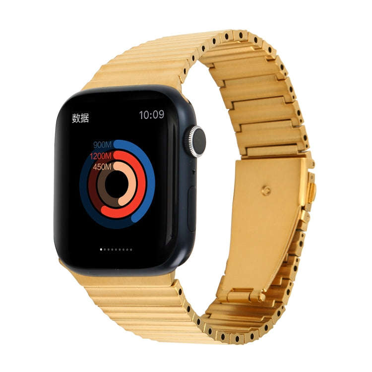 Ocean Metal Replacement Watch Band For Apple Watch SE 2023 44mm(Gold)