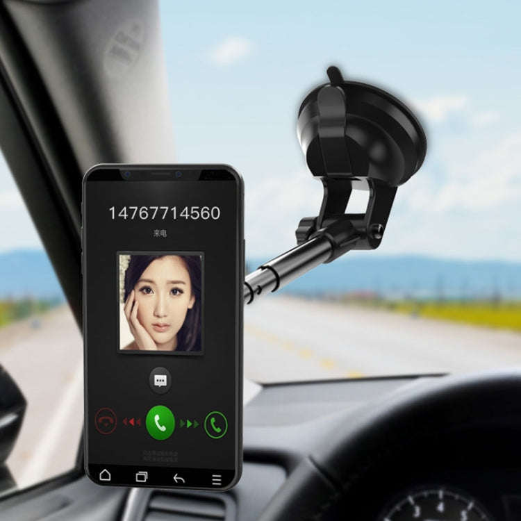 Yesido C41 Car Windshield Telescopic Suction Cup Magnetic Phone Holder(Black)