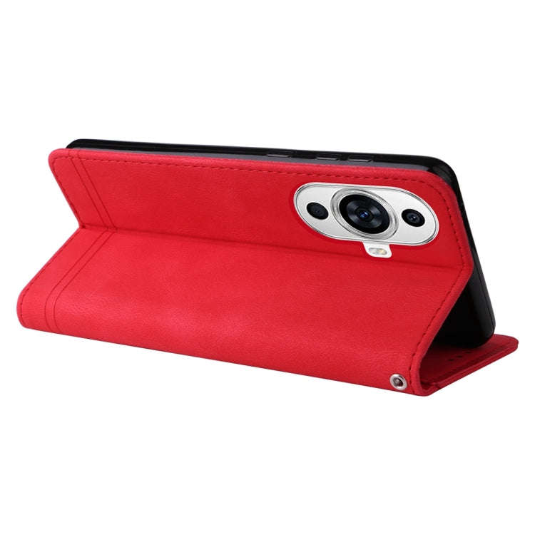 For Huawei nova 11 Skin Feel Life Tree Metal Button Leather Phone Case(Red)