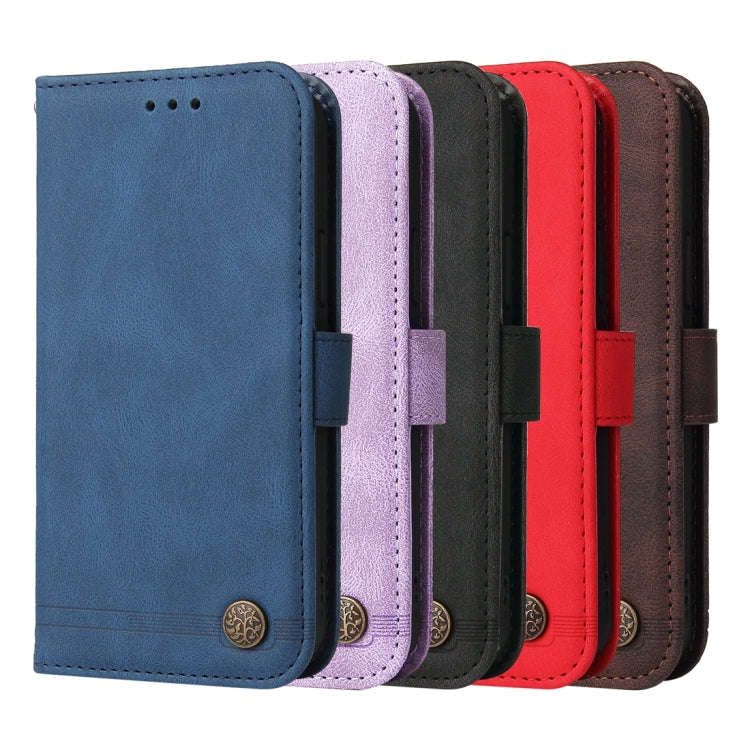 For Huawei nova 11 Skin Feel Life Tree Metal Button Leather Phone Case(Red)