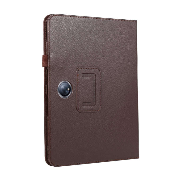 For OPPO Pad 2 2023 Litchi Texture Leather Tablet Case(Brown)