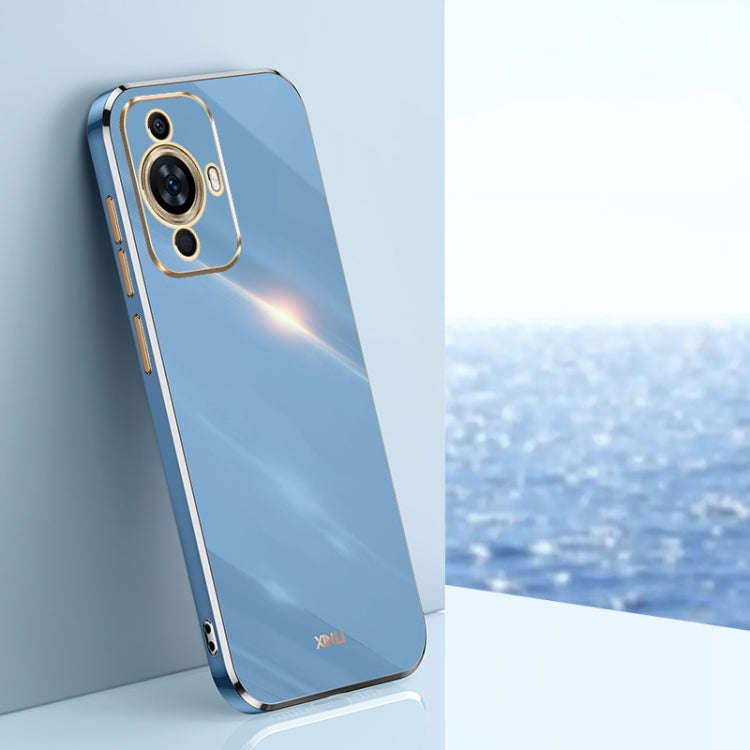 For Huawei nova 11 Pro XINLI Straight Edge 6D Electroplate TPU Phone Case(Celestial Blue)