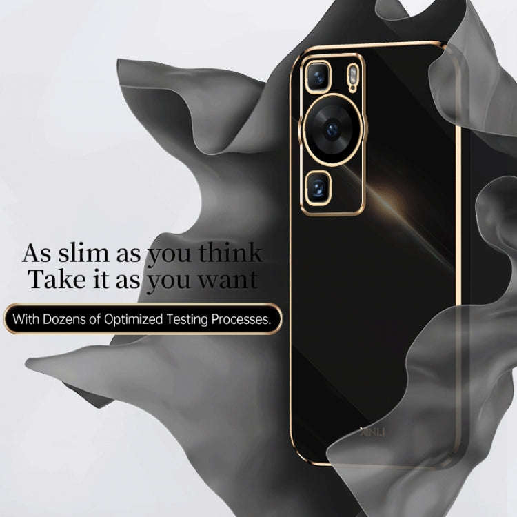 For Huawei P60 XINLI Straight Edge 6D Electroplate TPU Phone Case(Mint Green)